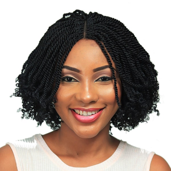 Kinky Twist Wig - Color 1 - 12 inches