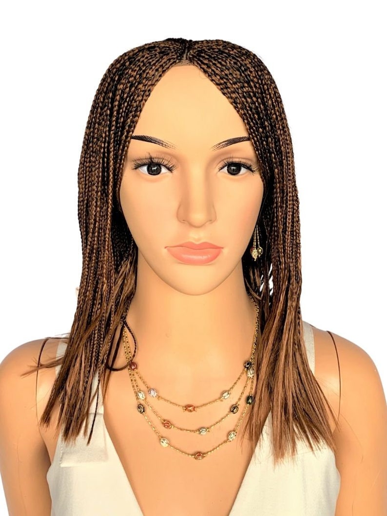 PRÊT À EXPÉDIER : Fermeture Micro Million Twist Wig 12 pouces perruque tresse, perruque tressée, torsades sénégalaises Color 30