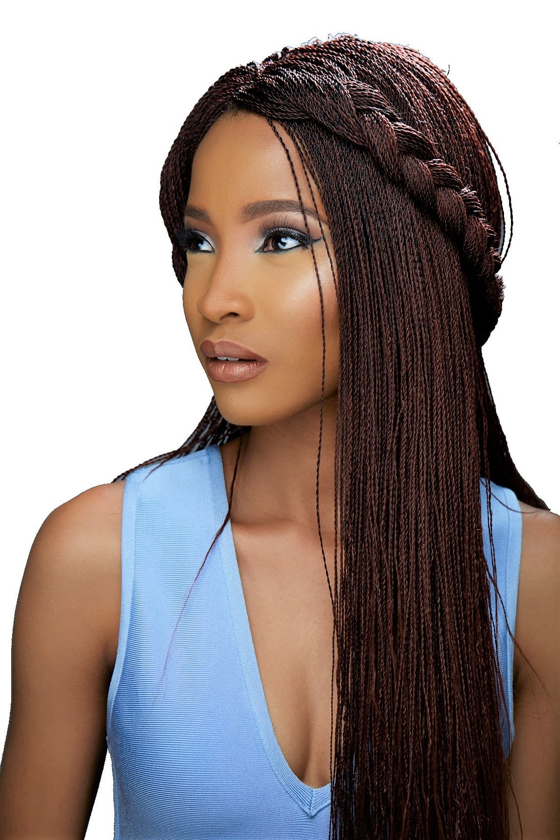 Micro Million Twist Wig 22 inches cheap braid wig braided Etsy