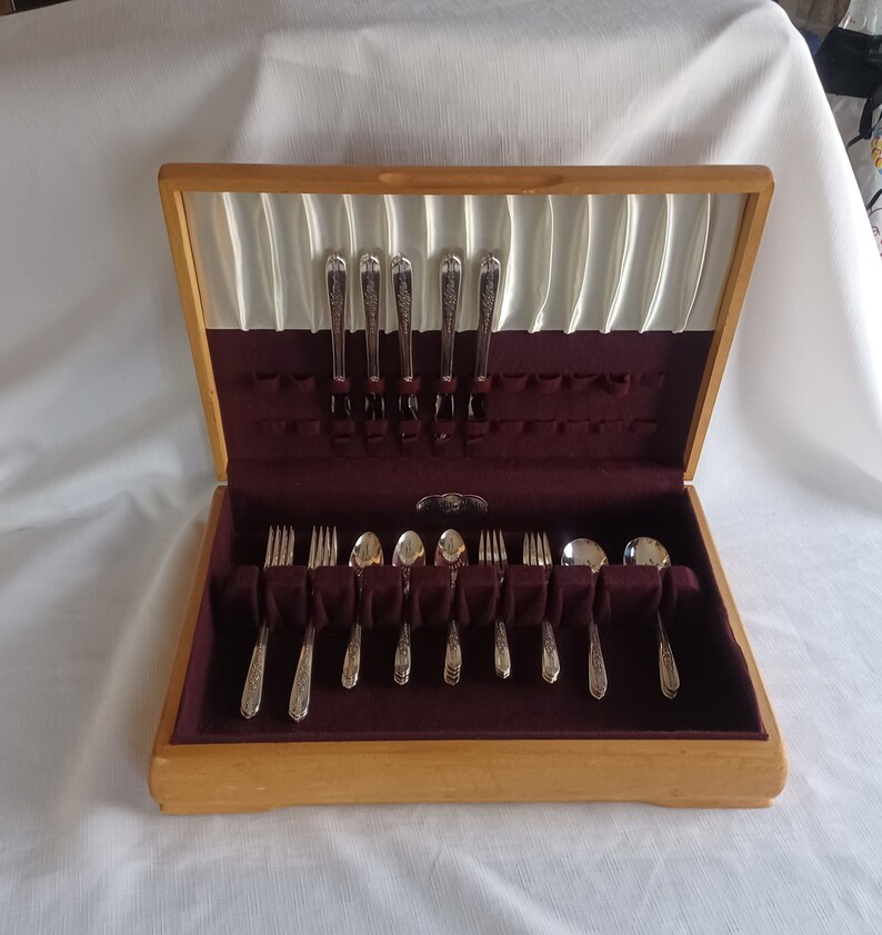 Silverplate Flatware. Nobility Plate Royal Rose Pattern Etsy