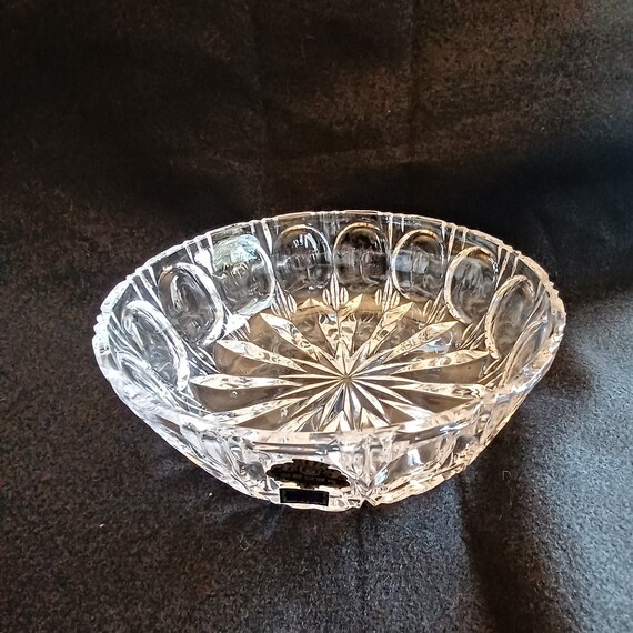 Beyer Lead Crystal Bowl Made in West Germany Etsy