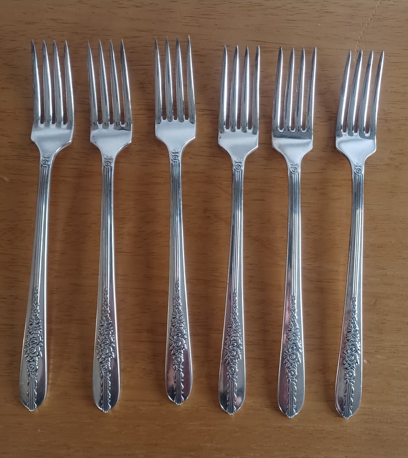 Silverplate Flatware. Nobility Plate Royal Rose Pattern Etsy