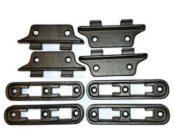 Cast Iron 4 7 8 Antique Style Bed Rail Hooks Set of Four Bed Rail Fasteners Antique Bed Frame Hooks Etsy