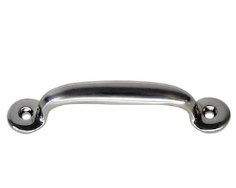 Drawer Pull - Polished Nickel Plated Brass Cabinet Pull - Kitchen Bin - Storage Bin- Hoosier Cabinet- Sellers