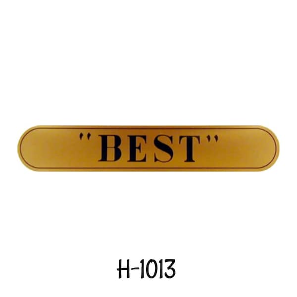 Spool Cabinet "Best" Decals stickers - J and P Coats - sign thread antique vintage