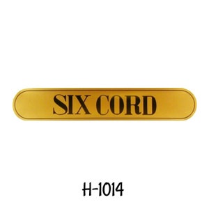 Gold on Black 9 1/2 X 1 11/16 J & P COATS SPOOL CABINET DECALS 6 PIECE SET 
