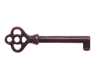 Antique Key Copper Finish - Antique Style  Vintage Key for Furniture Pieces