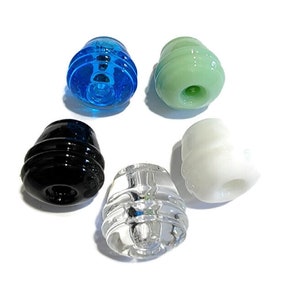 Art Deco Glass Knob - Art Deco Antique Style Opaque Glass Knob in Black, Peacock, Jadite, Black, White, and Clear Glass - Hoosier Cabinet