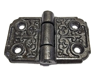 Iron Hinge - Victorian Style Iron Butt Hinge - Decorative Hinge- Victorian Hinge