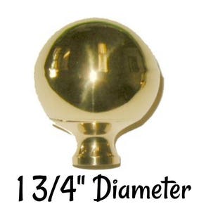 Boule de lit en laiton - Fleuron de lit en laiton - Fleuron en laiton Disponible en deux tailles