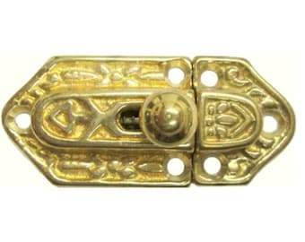 Cabinet Latch Victorian Style Flush Mount CABINET LATCH Cast Brass