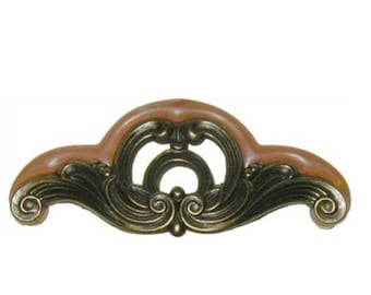 Art Deco Drawer Pull- Waterfall Style Drawer Pull- Bakelite Tortoise Shell