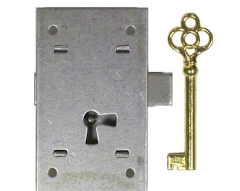 Lock - Steel Flush Mount Cupboard Lock- Curio Cabinet Lock - Clock