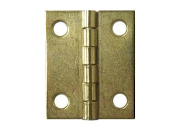 536 Dolls House Hinges Brass Plated Small 25 mm Jewellery Box Hinge