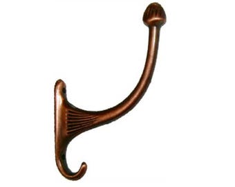 Coat Hook  - Antique Copper Finish  for Hall Tree - Coat Rack - Hat Rack