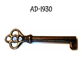 Antique Brass Finish Key - Antique Style  Vintage Key for Furniture Pieces