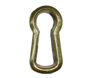 Key Hole Cast Brass Keyhole Insert - Antique Furniture Hardware