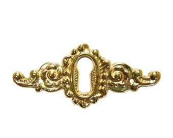 Key Hole Cover Victorian Style Cast Brass Key Hole Cover for Antiques