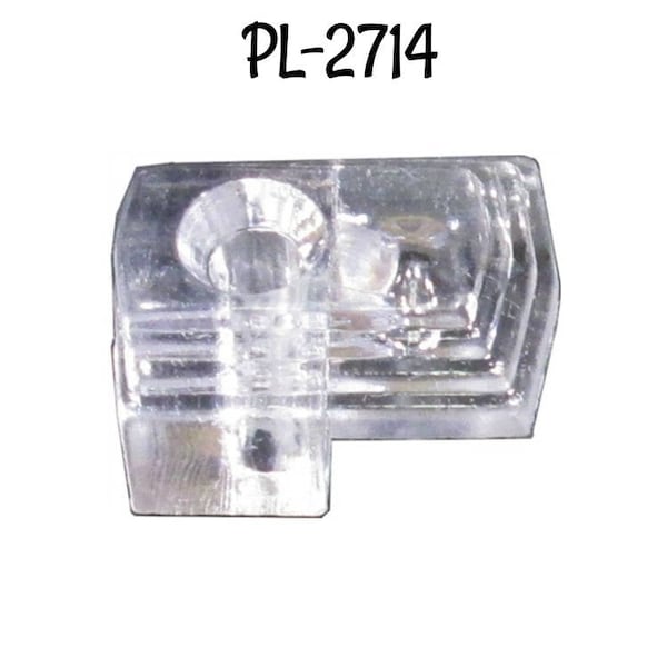 Mirror Clip Art Deco Clear Plastic MIRROR CLIP for Surface Mounting