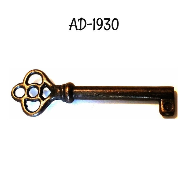 Antique Brass Finish Key - Antique Style  Vintage Key for Furniture Pieces