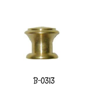 May include: A gold-toned metal knob with a rounded top and a slightly flared base. The knob is labeled "B-0313".