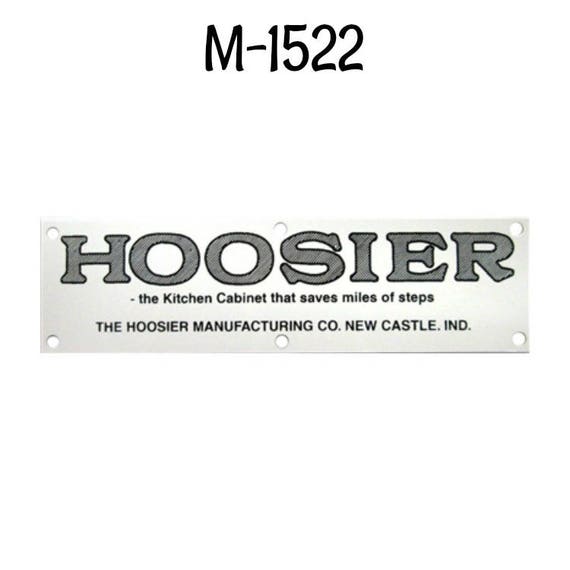 Hoosier Kitchen Cabinet Name Plate Hoosier Cabinet Etsy