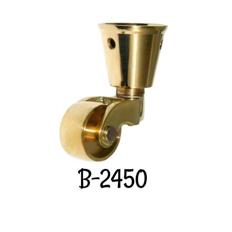 Furniture Caster Cast Brass Cup Caster Furniture Roller Etsy