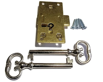 Lock Steel Flush Mount Cupboard Lock Curio Cabinet Lock Clock 