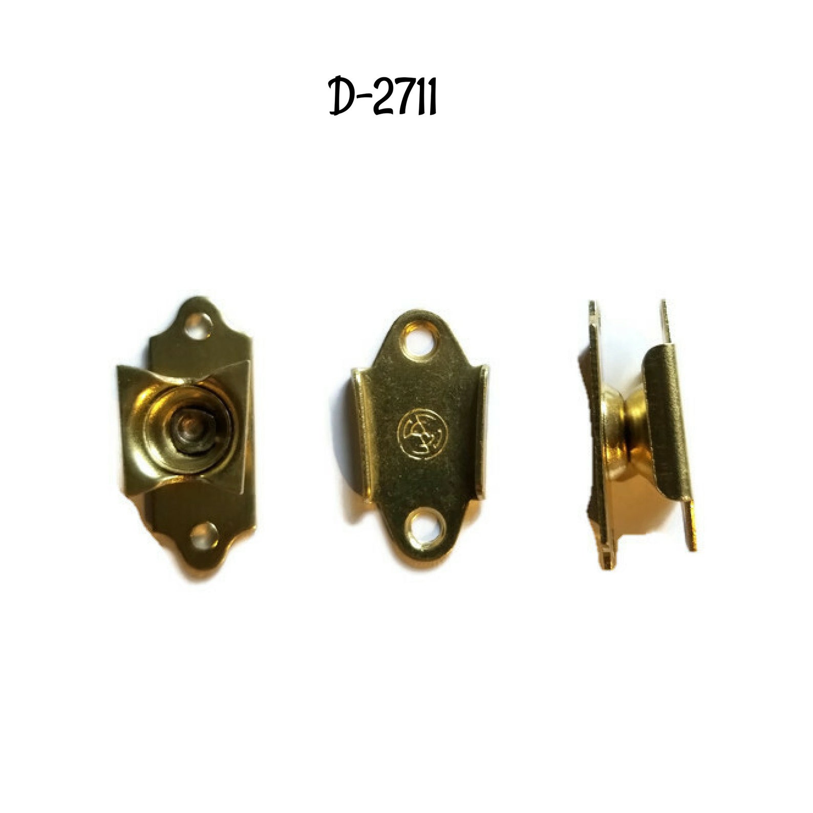 MIRROR MOUNTING BRACKETS Steel Set With Brass Finish Etsy