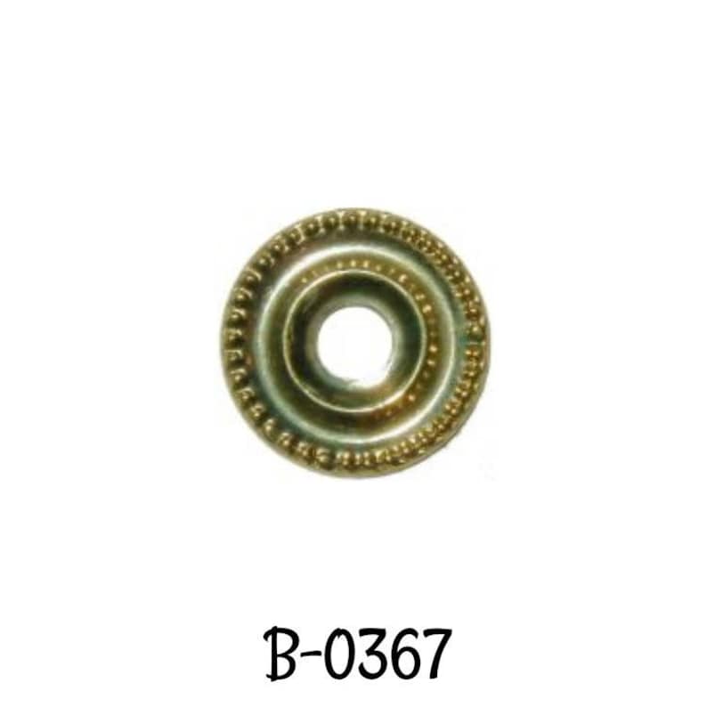 Stamped Brass SHERATON STYLE KNOB with Backplate Brass Knob