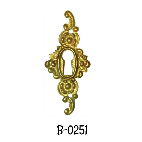 Key Hole Cover Stamped Brass Victorian Style KEYHOLE COVER Etsy