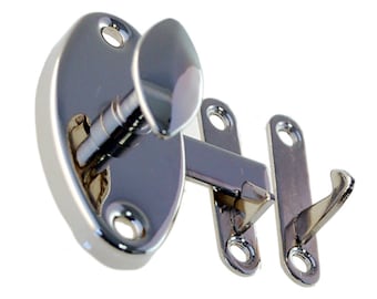 Nickel Latch - Nickel Plated Brass Hoosier Oval Style Cabinet Latch - Hoosier Cabinet