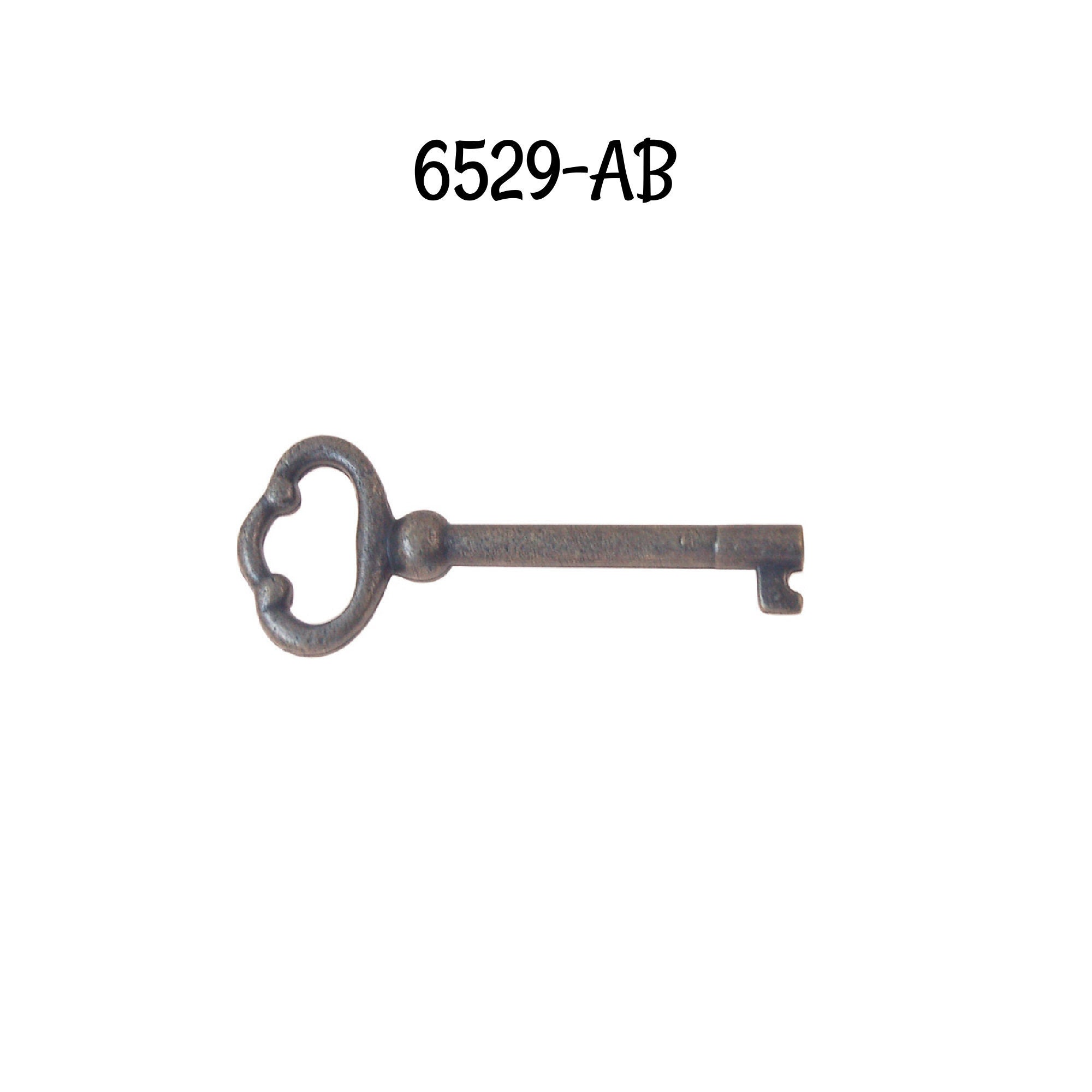 Details about   Vintage 2".3/8 Brass Open Barrel Key 