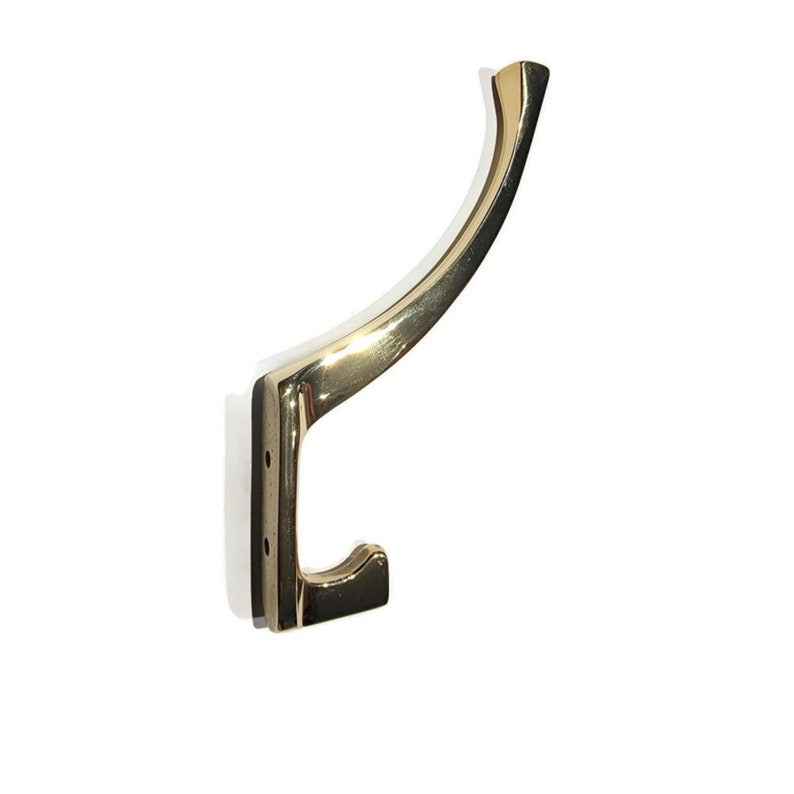 Coat Hook Mission Style Cast Brass Front Mount COAT HOOK Etsy