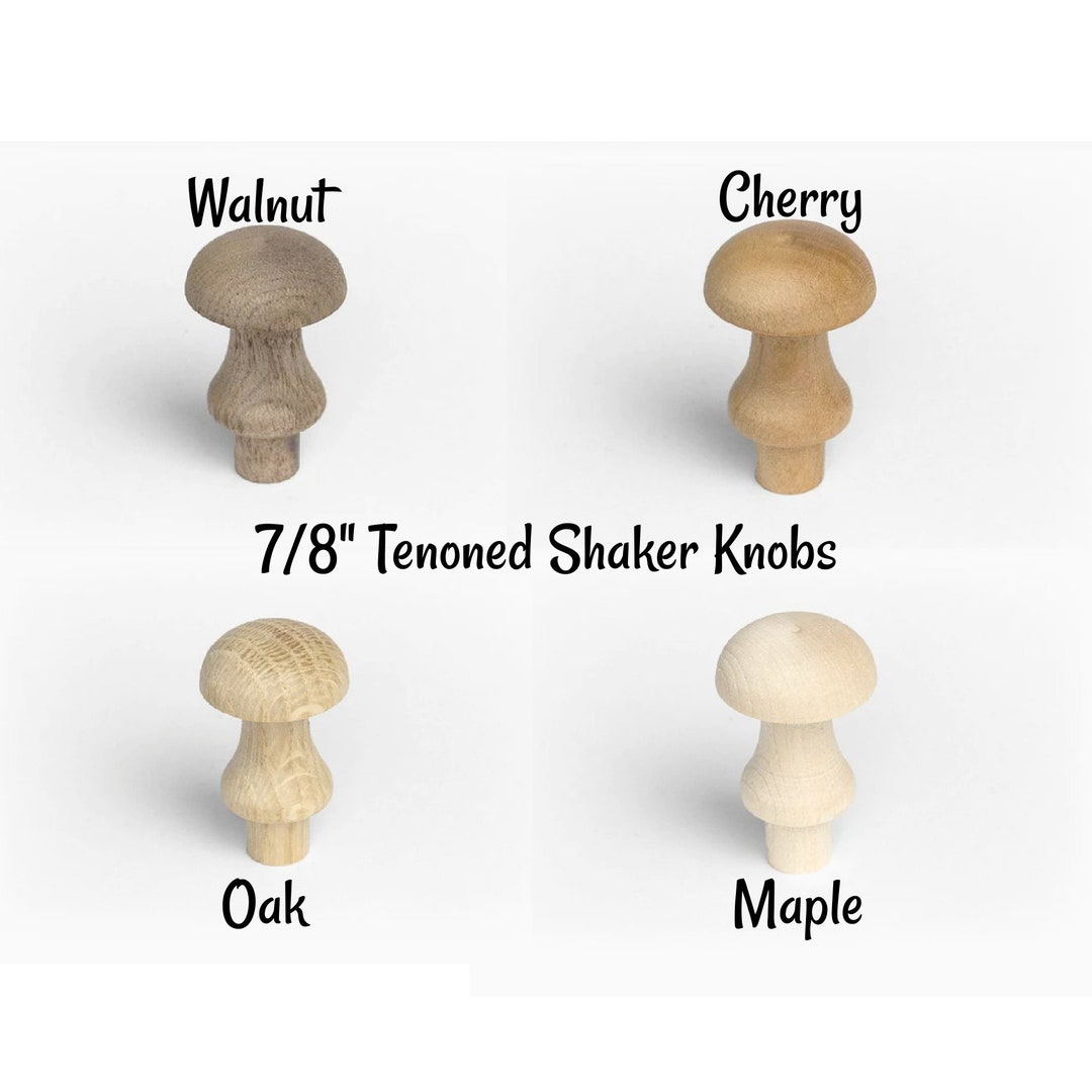 SHAKER KNOBS Walnut, Maple, Cherry, and Oak Shaker Pins Shaker Pegs Etsy