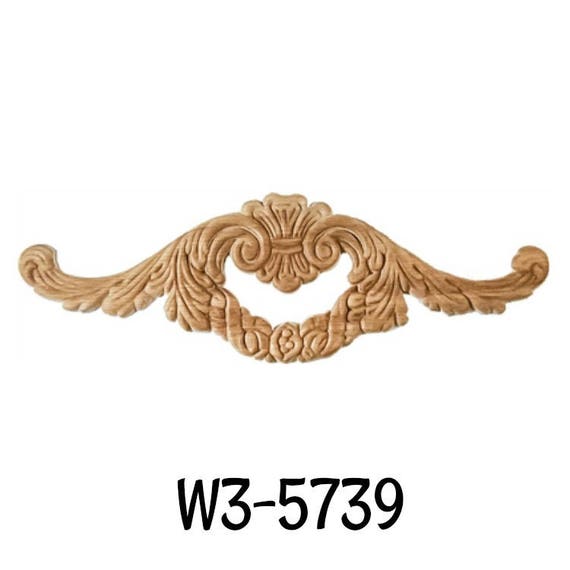 Pressed Oak Ornament Oak Veneer wood applique wood carving. furniture