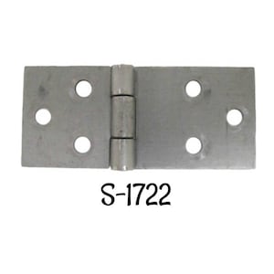 May include: A silver metal hinge with four holes on each side and a central pin. The hinge is labeled "S-1722".