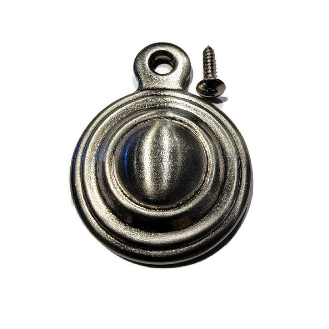 Solid Brass Bed Bolt Cover – Antique Brown Finish – 1 5/8″ – Contemporary Reproduction - View #2