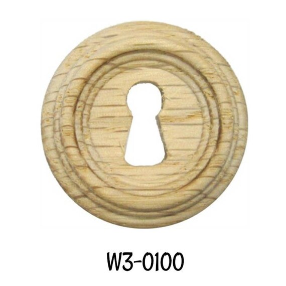 Antique Hardware escutcheon KEYHOLE COVER PLATES WOOD ESCUTCHEONS