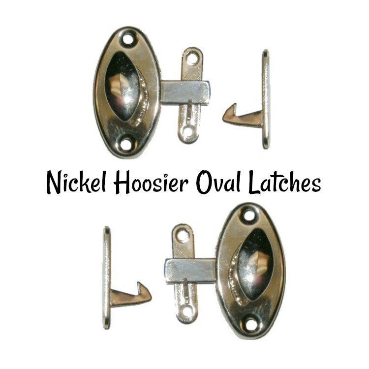 Cierre de níquel níquel plateado latón Hoosier estilo | Etsy