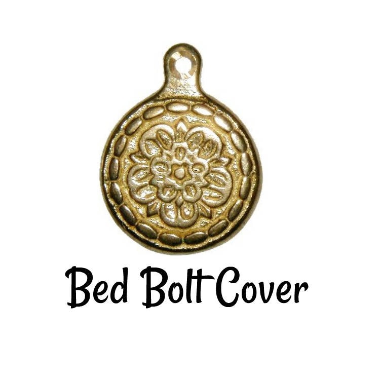 Brass Bed Bolt Cover Bed Fastener Bolt Cover Antique Style Etsy