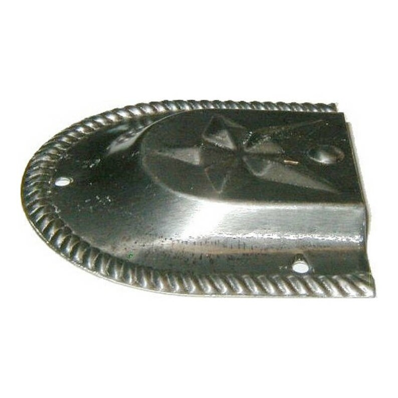 Trunk Handle End Cap Antique Star Stamped Steel Cap Style Etsy