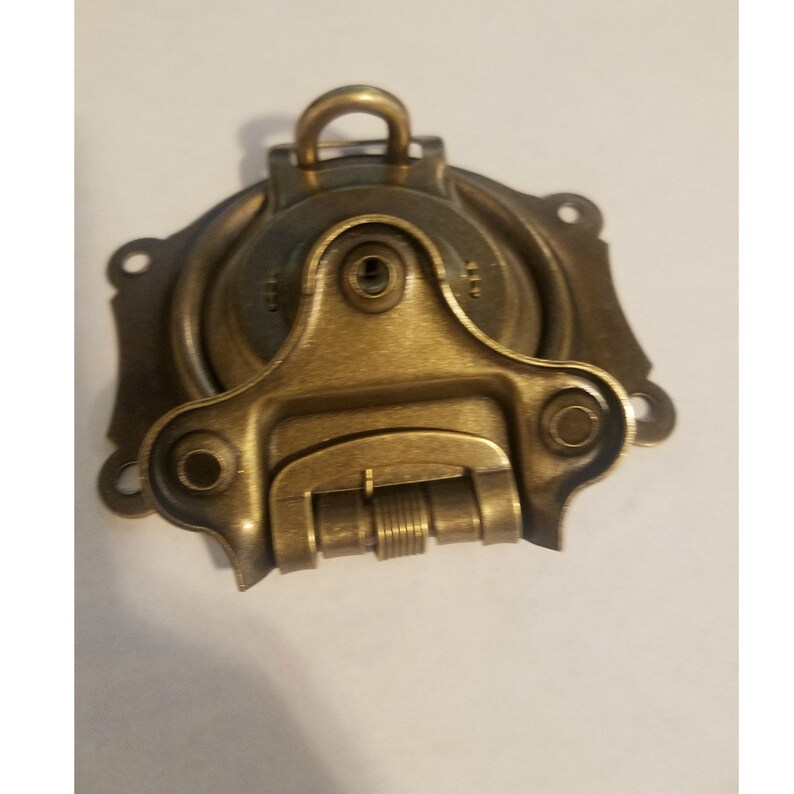 Trunk Lock Antique Brass Finish Flush Mount Trunk Lock With Etsy