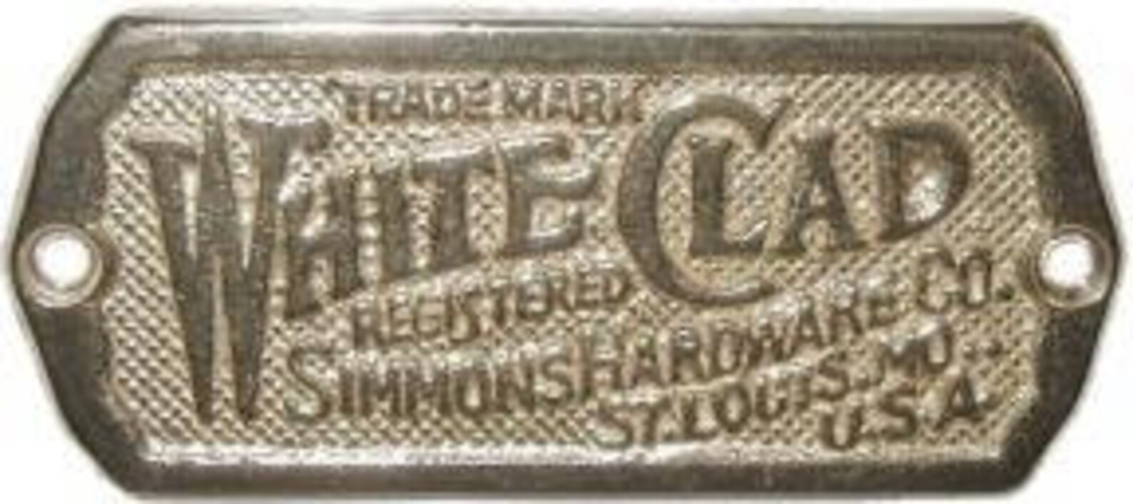 Ice Box Nameplate White Clad Ice Box Name Plate Nickle Etsy