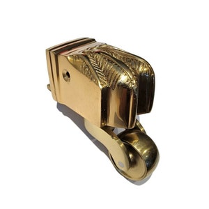 1-1/8&quot; Claw Foot Caster-  Solid Heavy Cast Brass Caster - Furniture Roller- Polished Brass Sold Individually.
