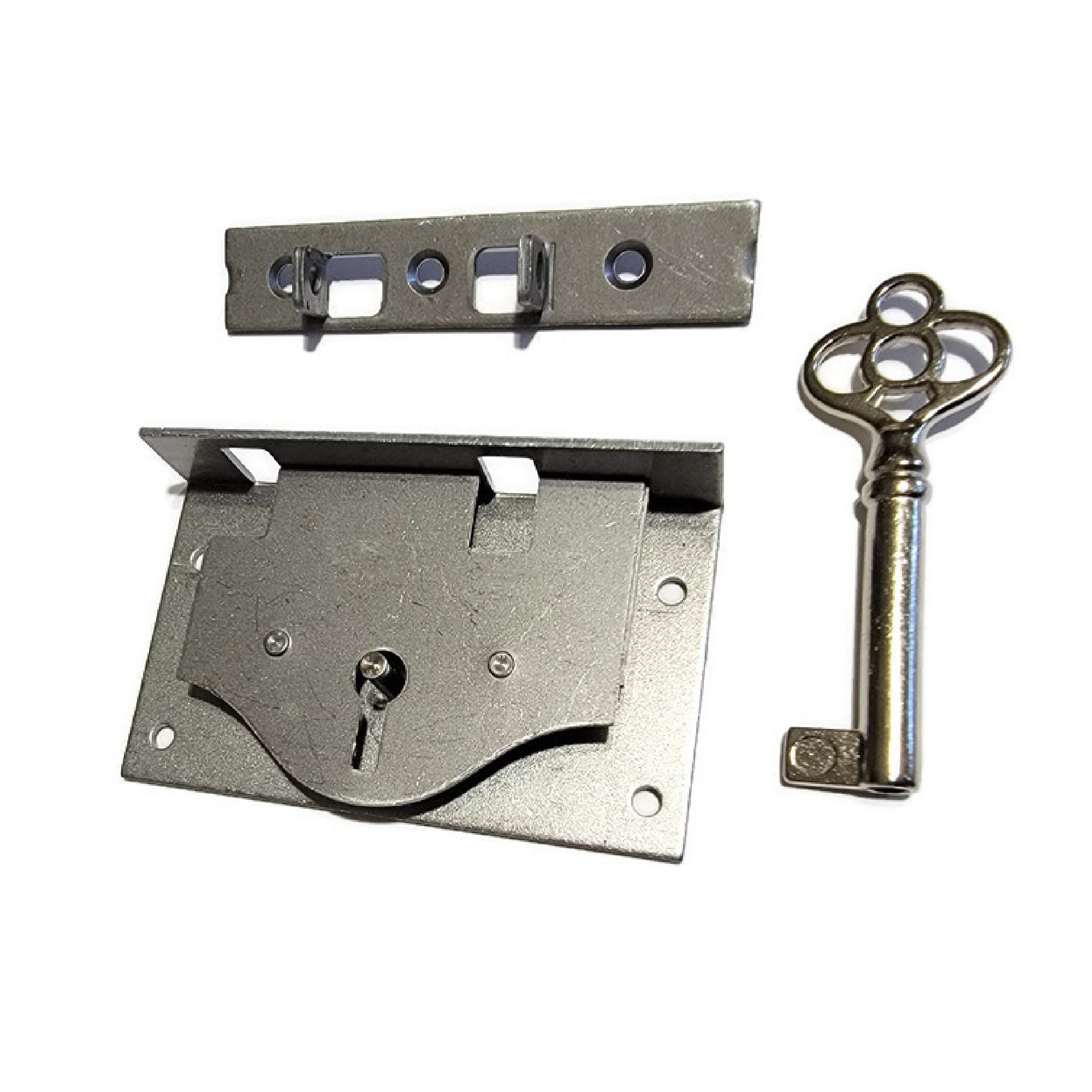 Deco 79 deco 79 metal solid lock and key, 4 x 2 x 6, brass