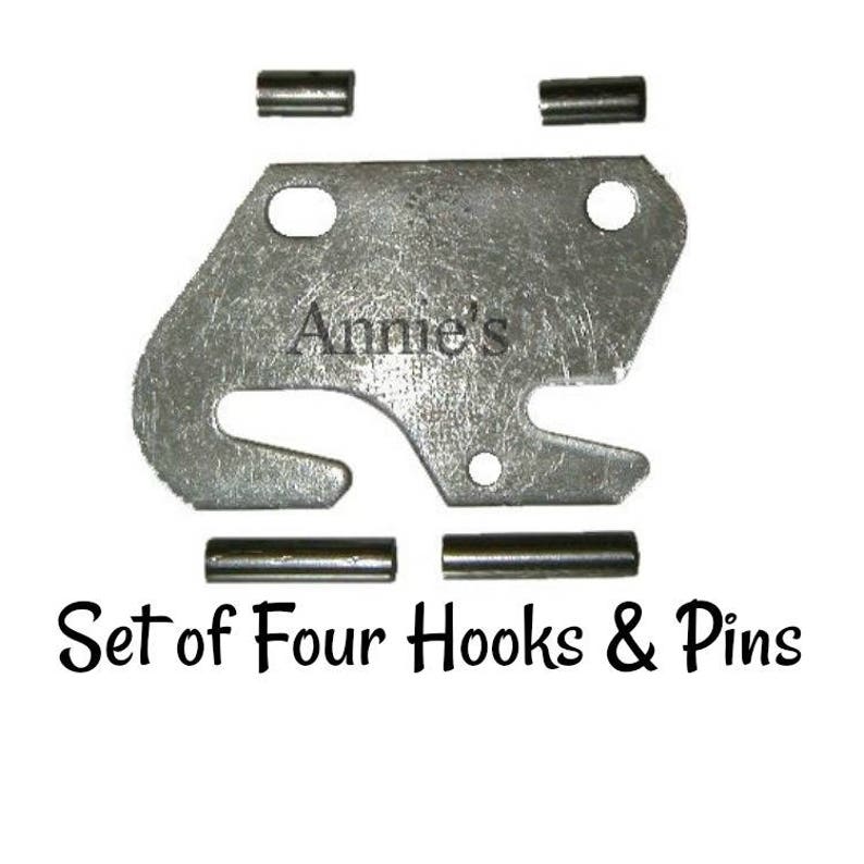 Bed Rail Hooks Set of Four Bed Rail Fasteners Including All Pins