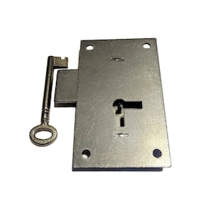 Lock - Steel Flush Mount Cupboard Lock- Curio Cabinet Lock - Clock