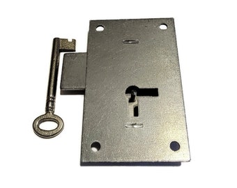 Lock - Steel Flush Mount Cupboard Lock- Curio Cabinet Lock - Clock