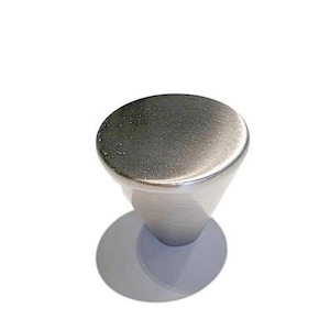 Satin Nickel Mid Century Style Modern Knob Conical Knob 50's Modern 60's Modern 70's Modern Style